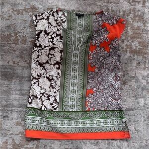 Talbots Multicolor Patterned Top